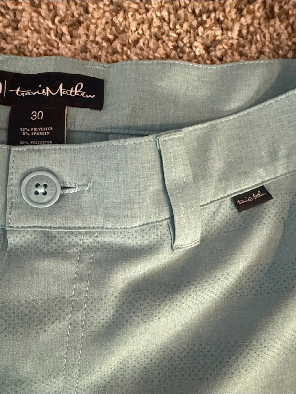 Travis Matthew Light Blue Men's Casual Shorts